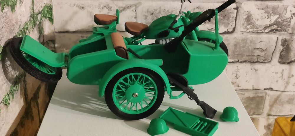 Model motocykla DNEPR M72 druk 3d