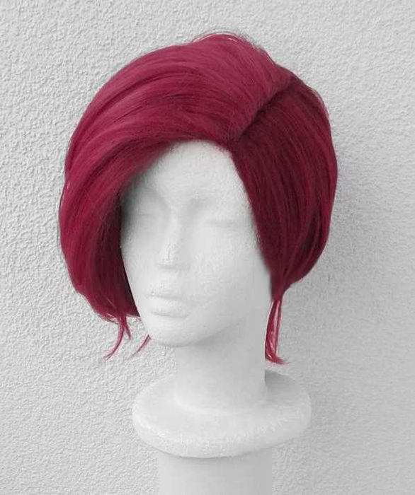 Arcane Vi LoL różowa peruka krótka Liga Legend cosplay różowy wig