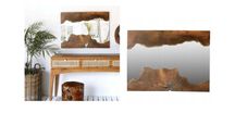 Lustro ścienne Natural z litego drewna TEAK 61x62x6cm