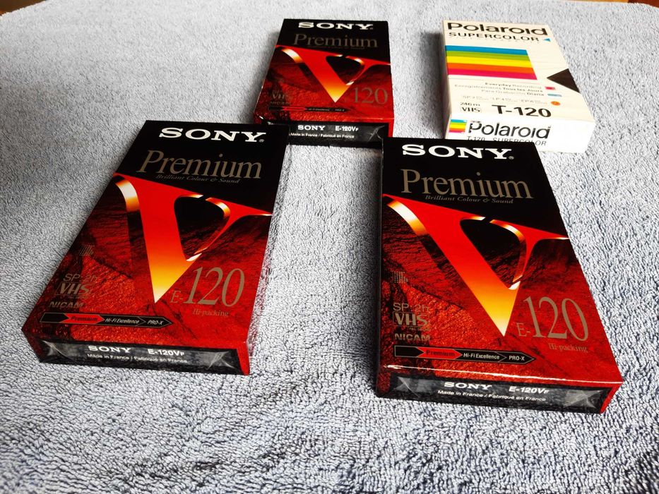 Cassetes VHS Novas Seladas – Sony e Polaroid