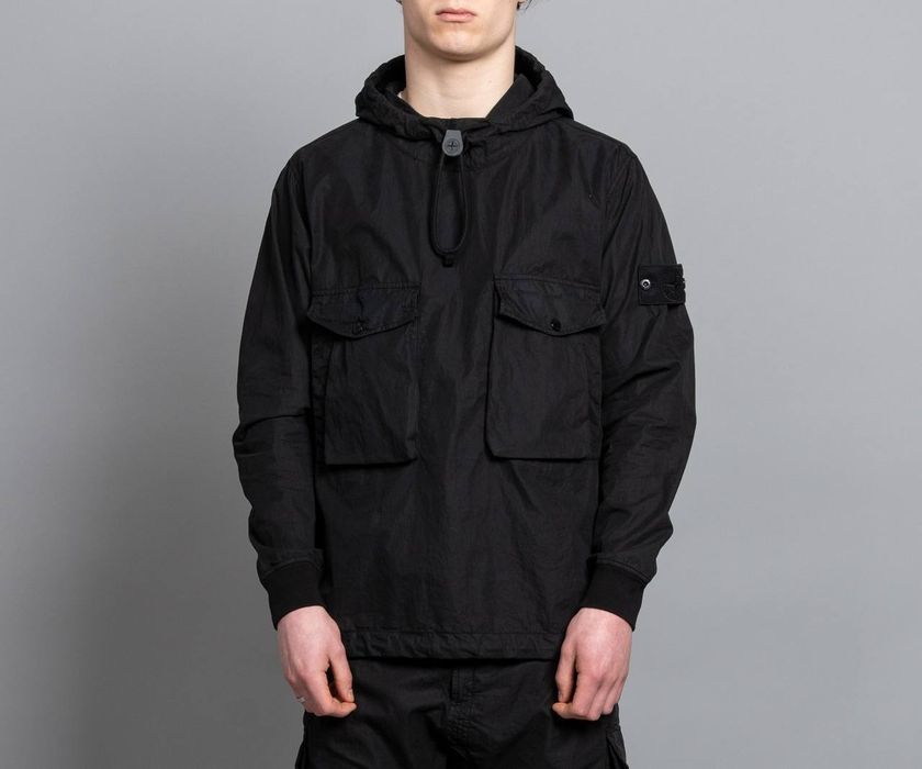 Анорак Stone Island Ghost Cotton Nylon Tela black