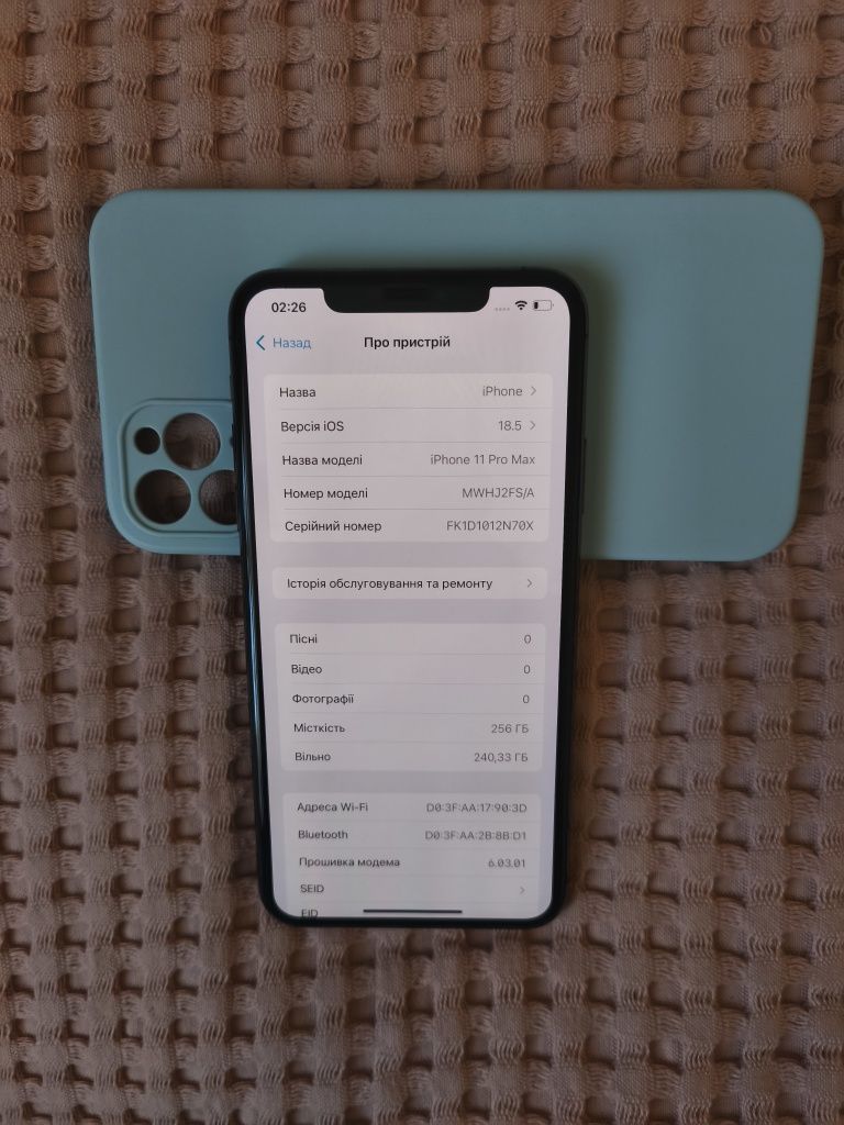 Iphone 11pro max 256