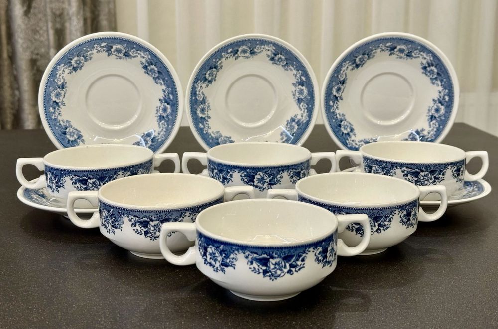 Фарфоровая супница бульоница Villeroy Boch серия Balmoral GDR Германия