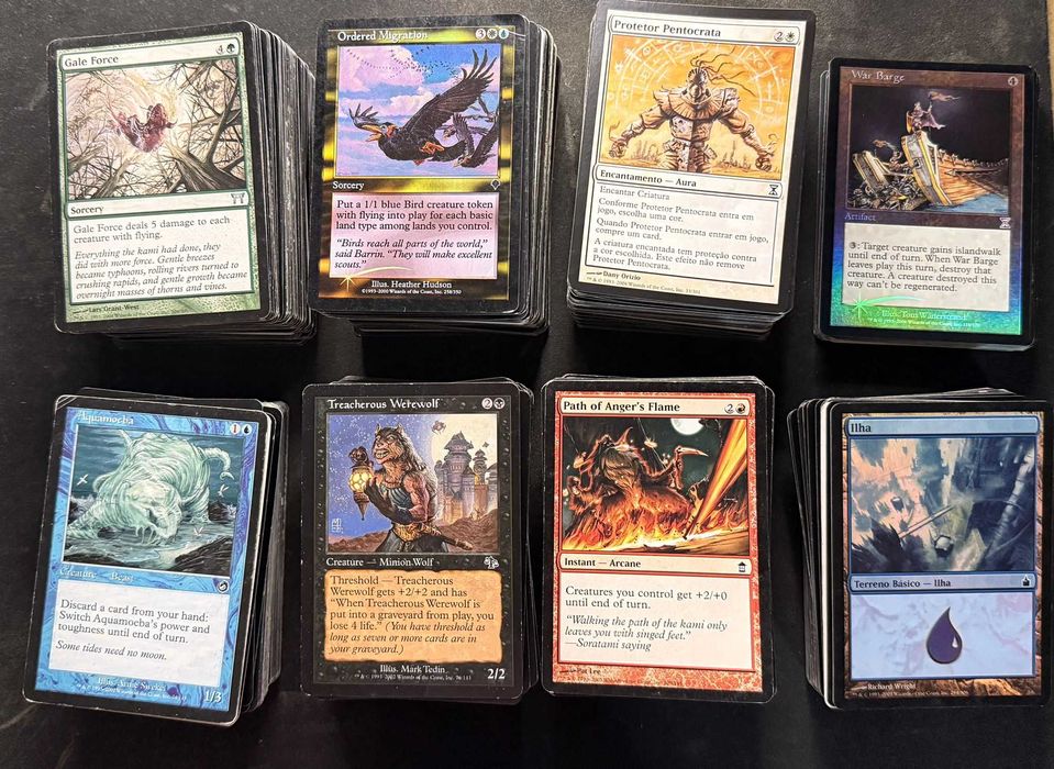 Cartas Magic the Gathering(600+) vintage(compradas por volta de 2009).