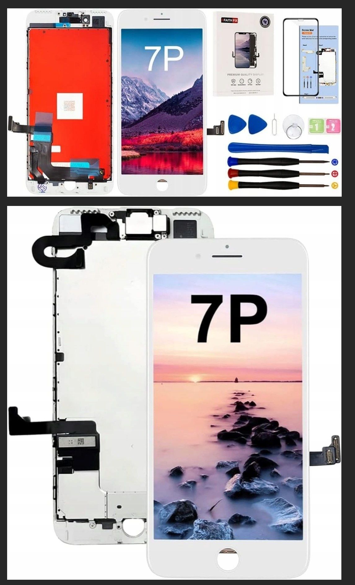Wyświetlacz do iPhone'a 7 Plus LCD - biały