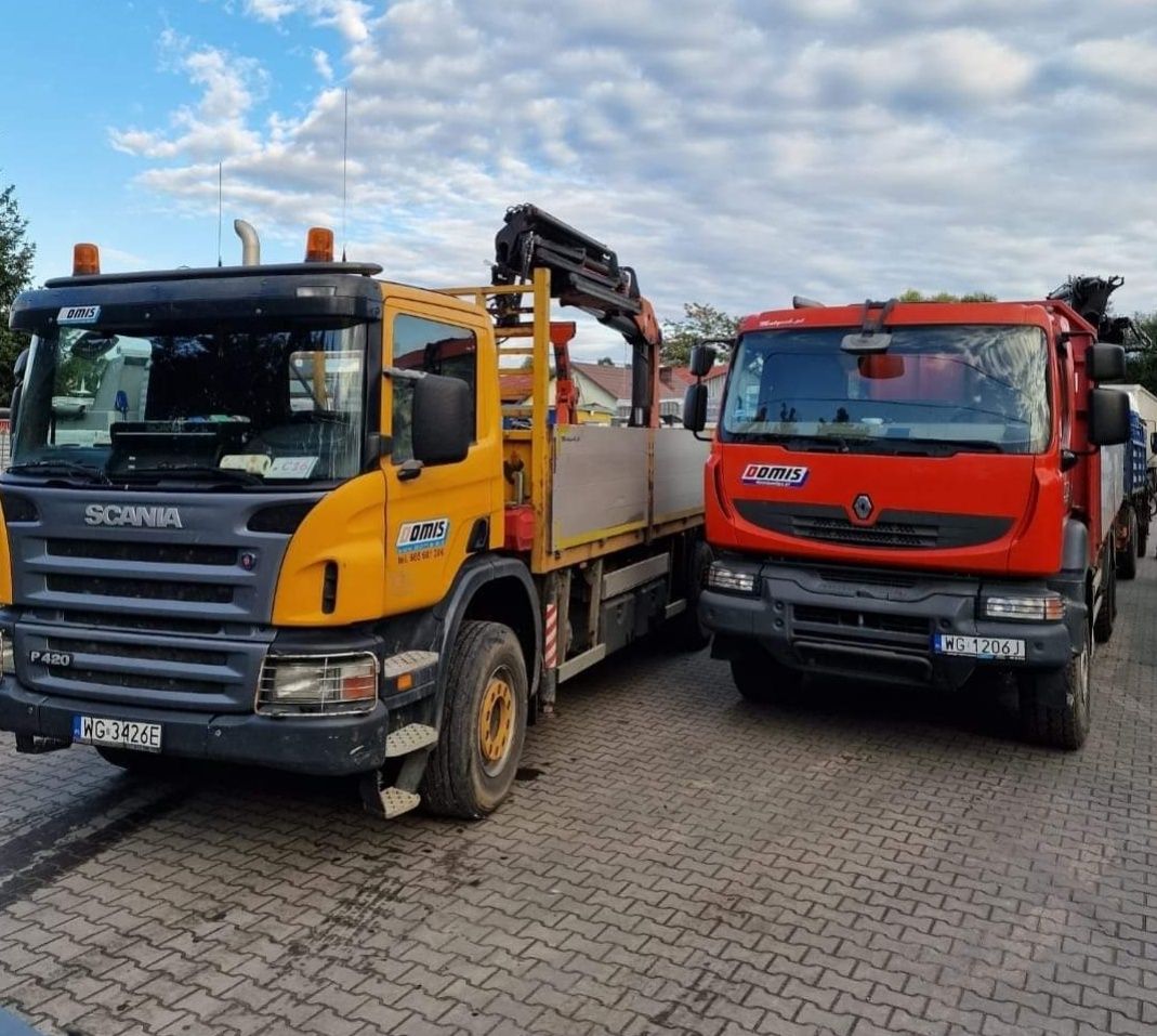 Transport usługi transportowe HDS wywrotka