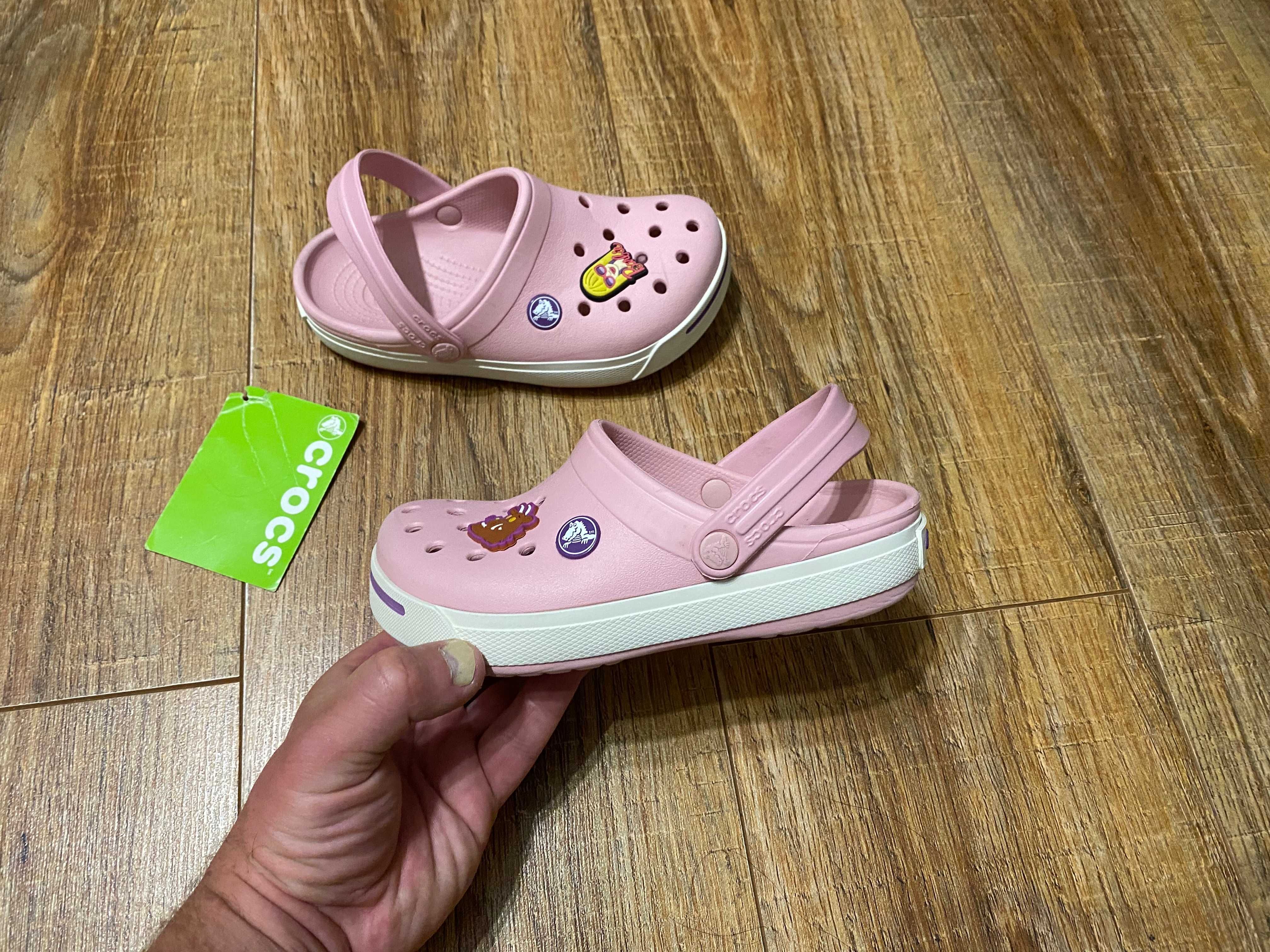 Crocs шлепки босоножки сандали детские на девочку сабо Крокс р.29 С-12