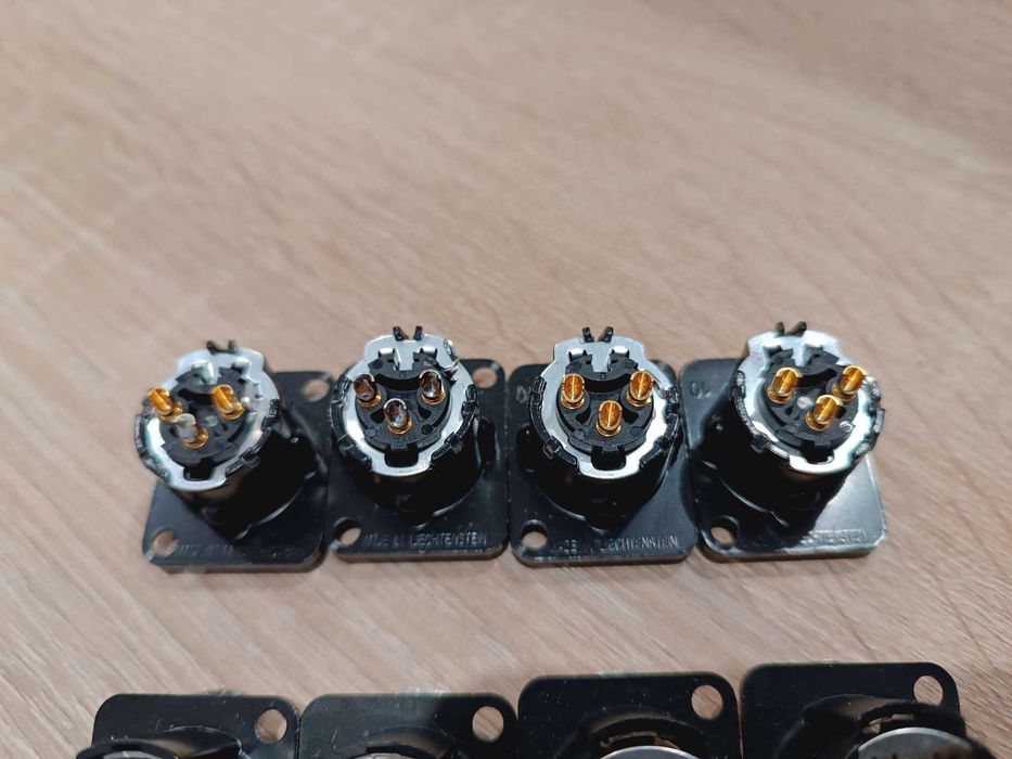 Złącza XLR Neutrik NC3FD-LX NC3MD-LX męskie żeńskie XLR 3 komplet 8szt