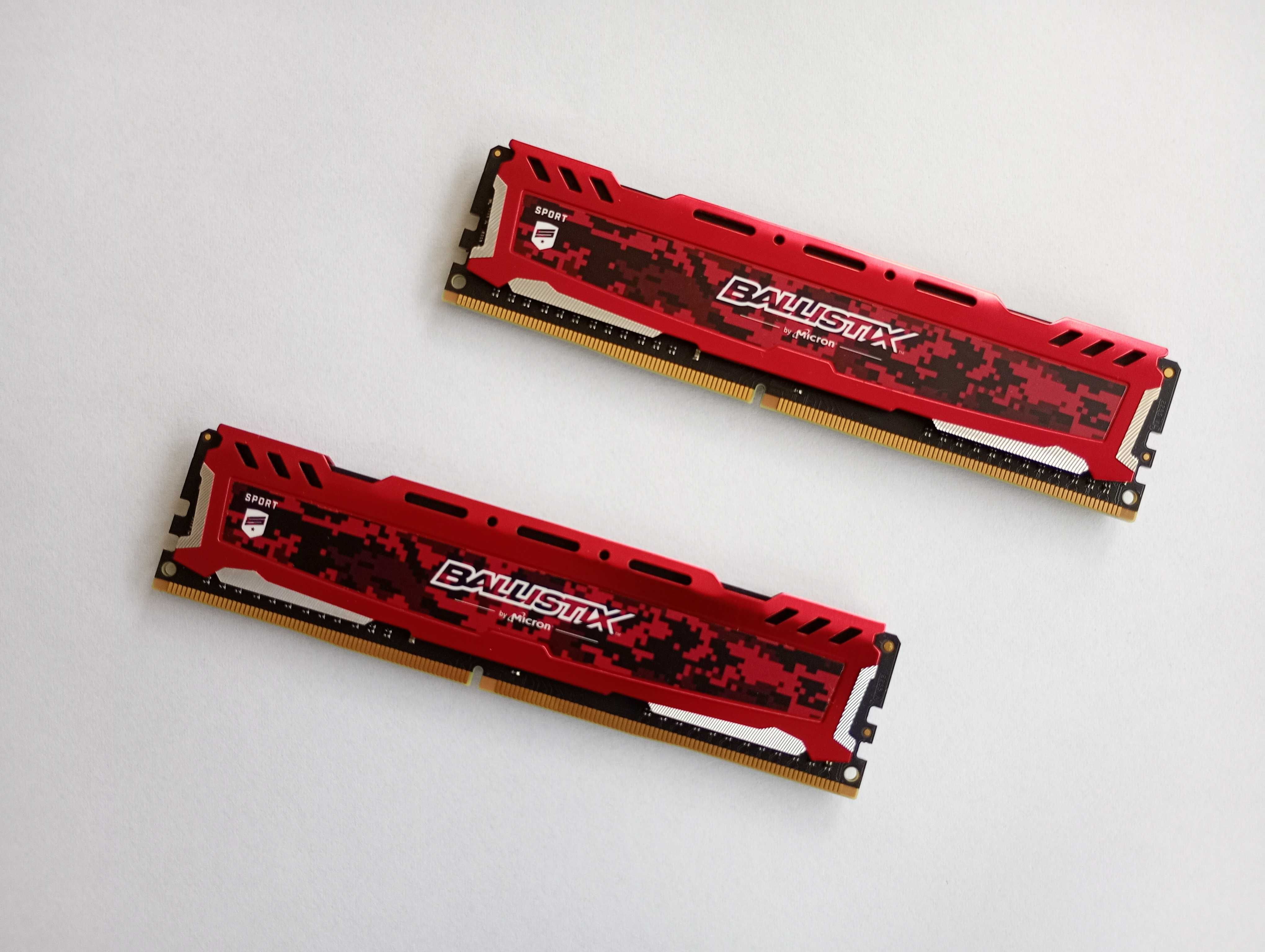 Pamięć RAM Crucial Ballistix 2x8GB 3000 MHz DDR4 CL15 – Stan BDB