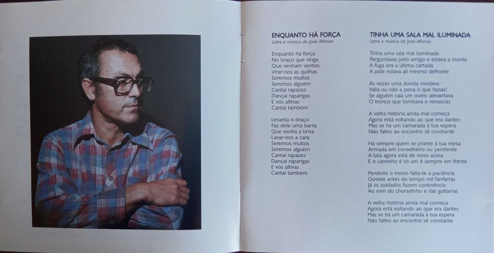 José Afonso	- - - - -		Enquanto Há Força	- - - - -	CD