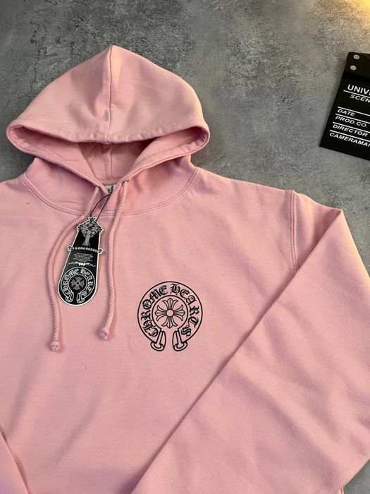 Худи Chrome Hearts розовое