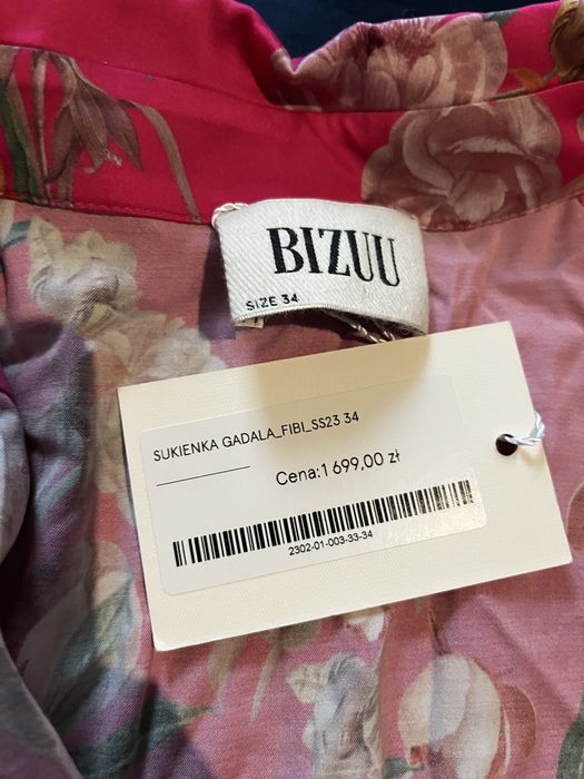 Nowa z metką sukienka BIZUU Gadala Fibi r. 34