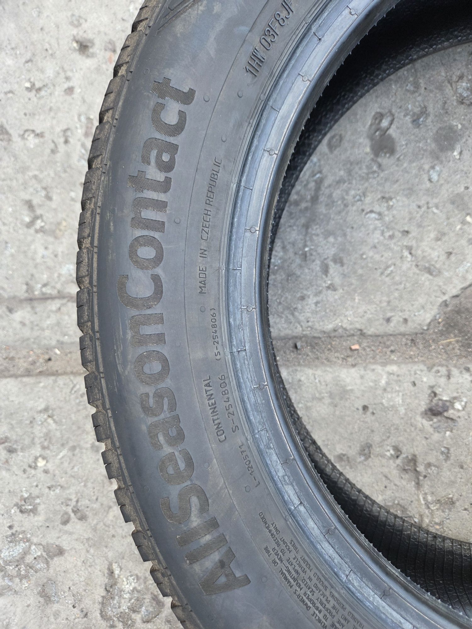 Шина всесезонна 215/55/r17, Continental All Season Contact , 2023р,