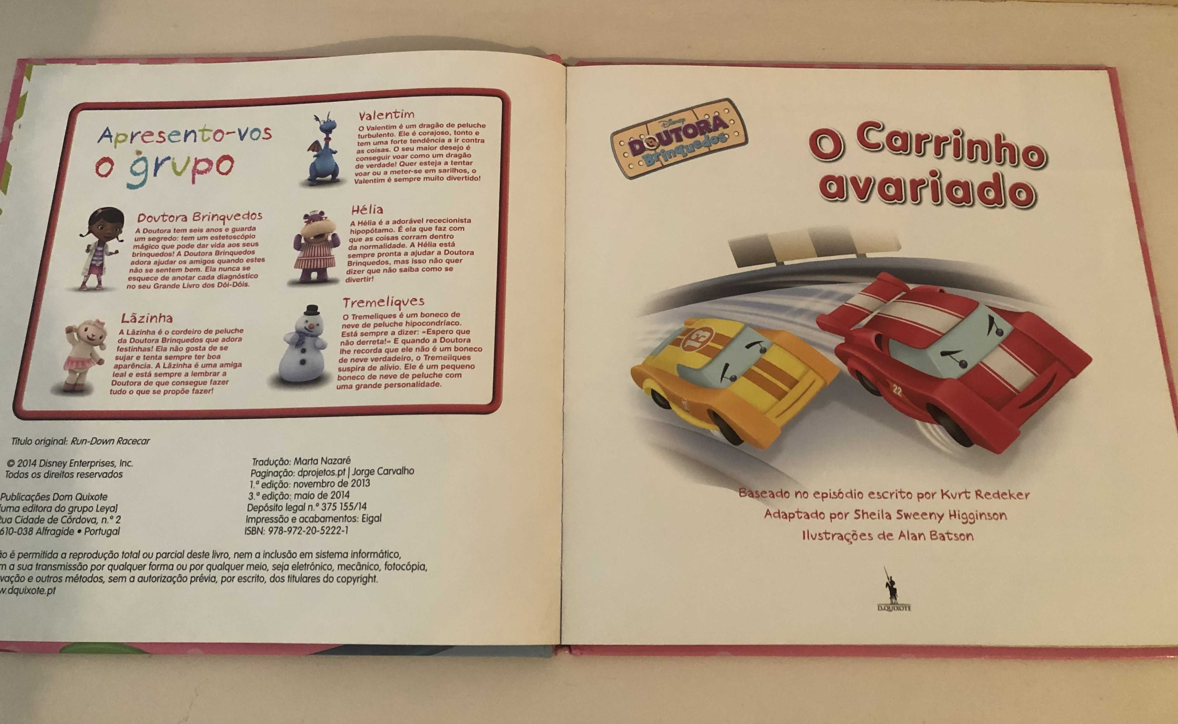 Lote 2 livros da coleção "Doutora Brinquedo"