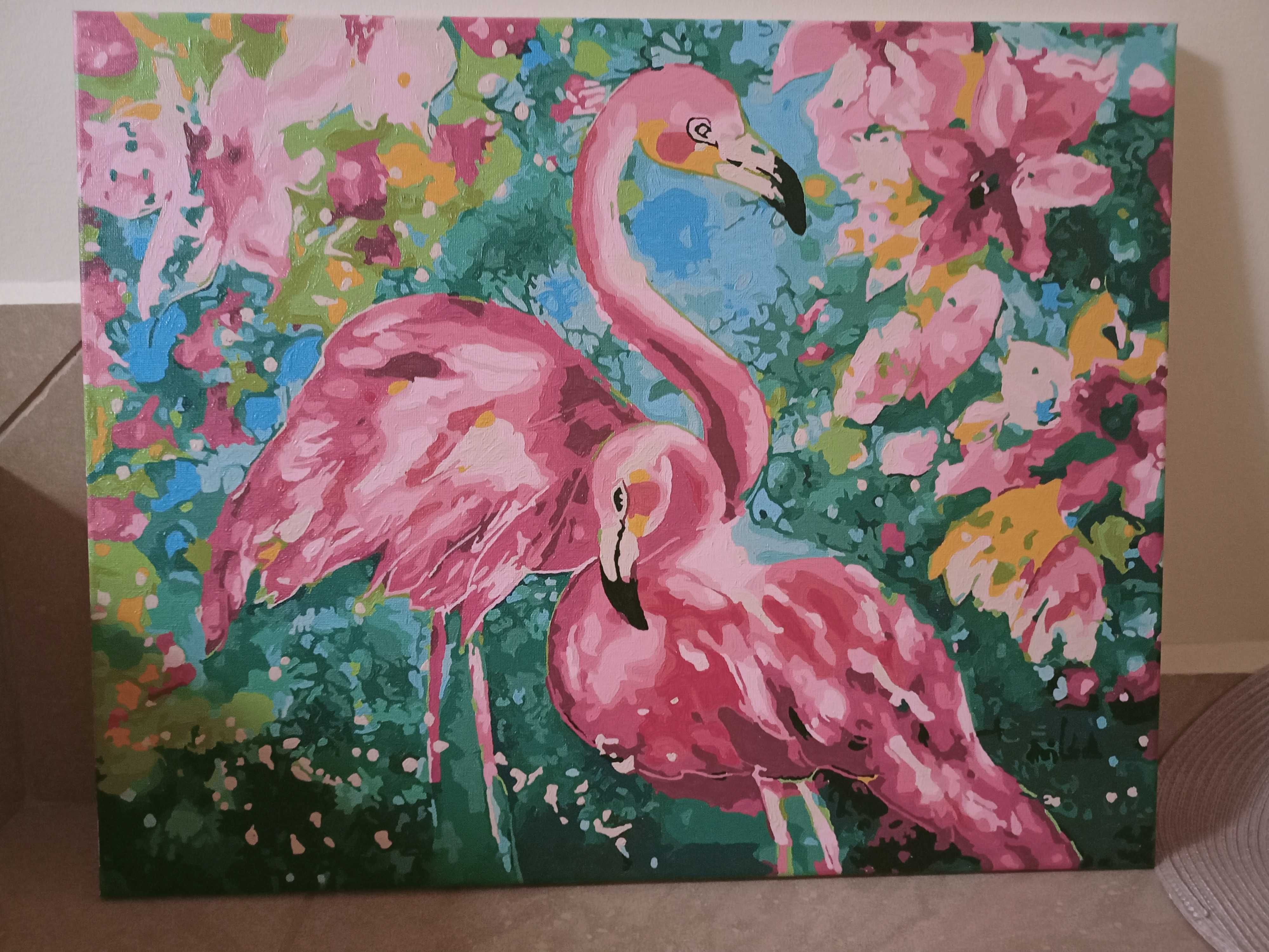 Obraz 40x50 Flamingi