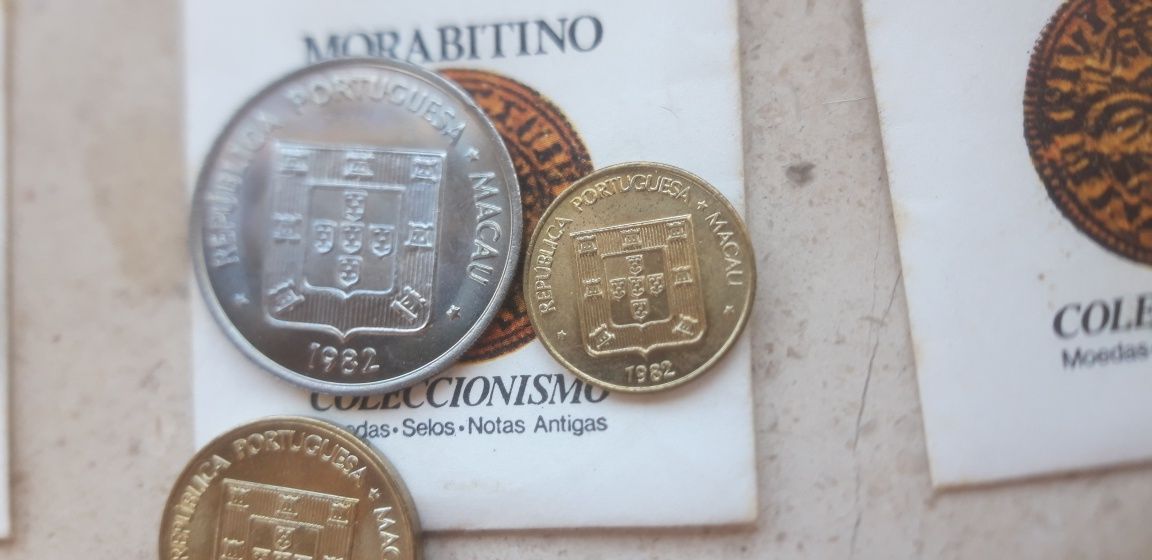 Conjunto Colecção de 5 Moedas de Macau