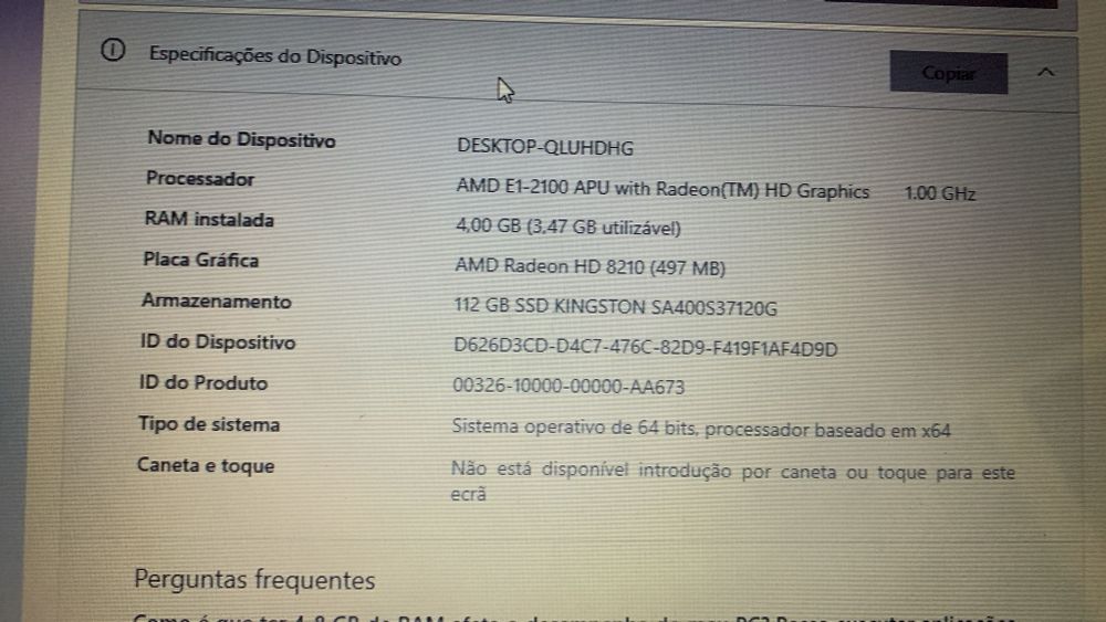 Pc Hp bom estado