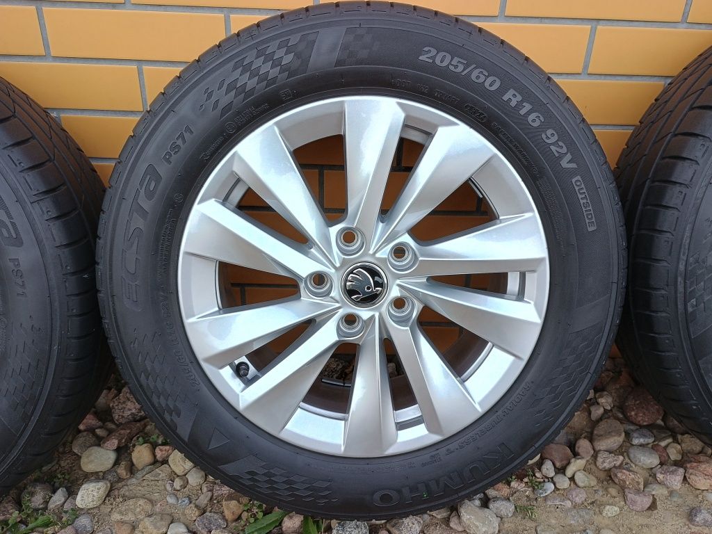 Nowe koła letnie 16 5x112 oryginalne SKODA Octavia IV alufelgi z opona