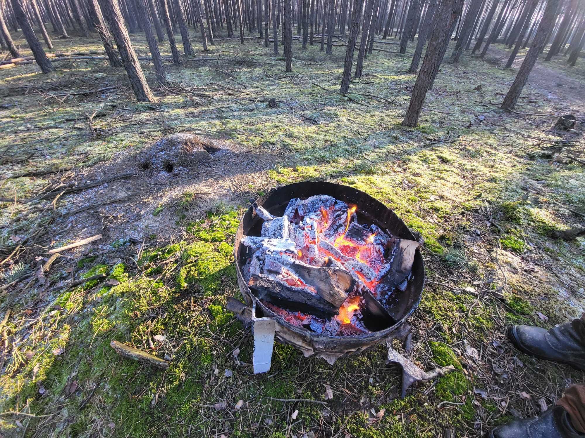 Cięcie i rąbanie drewna opalowego