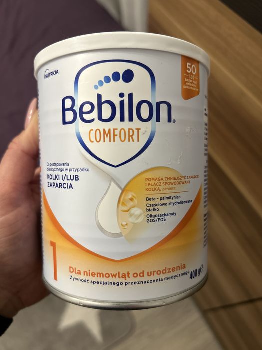Bebilon comfort 1 kolki zaparcia mleko w prszku