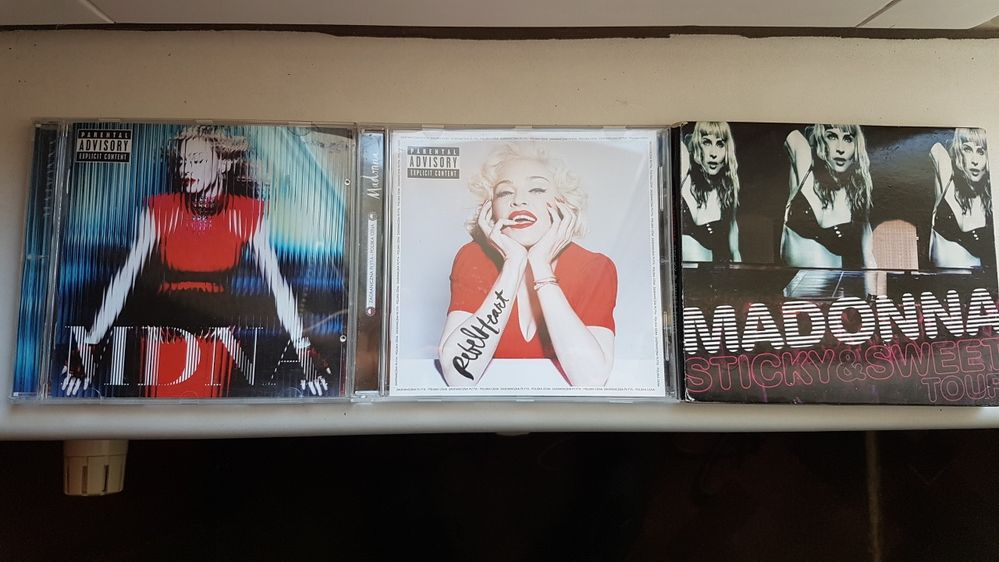 Płyty CD i DVD Madonna MDNA, Sticky, Rebel