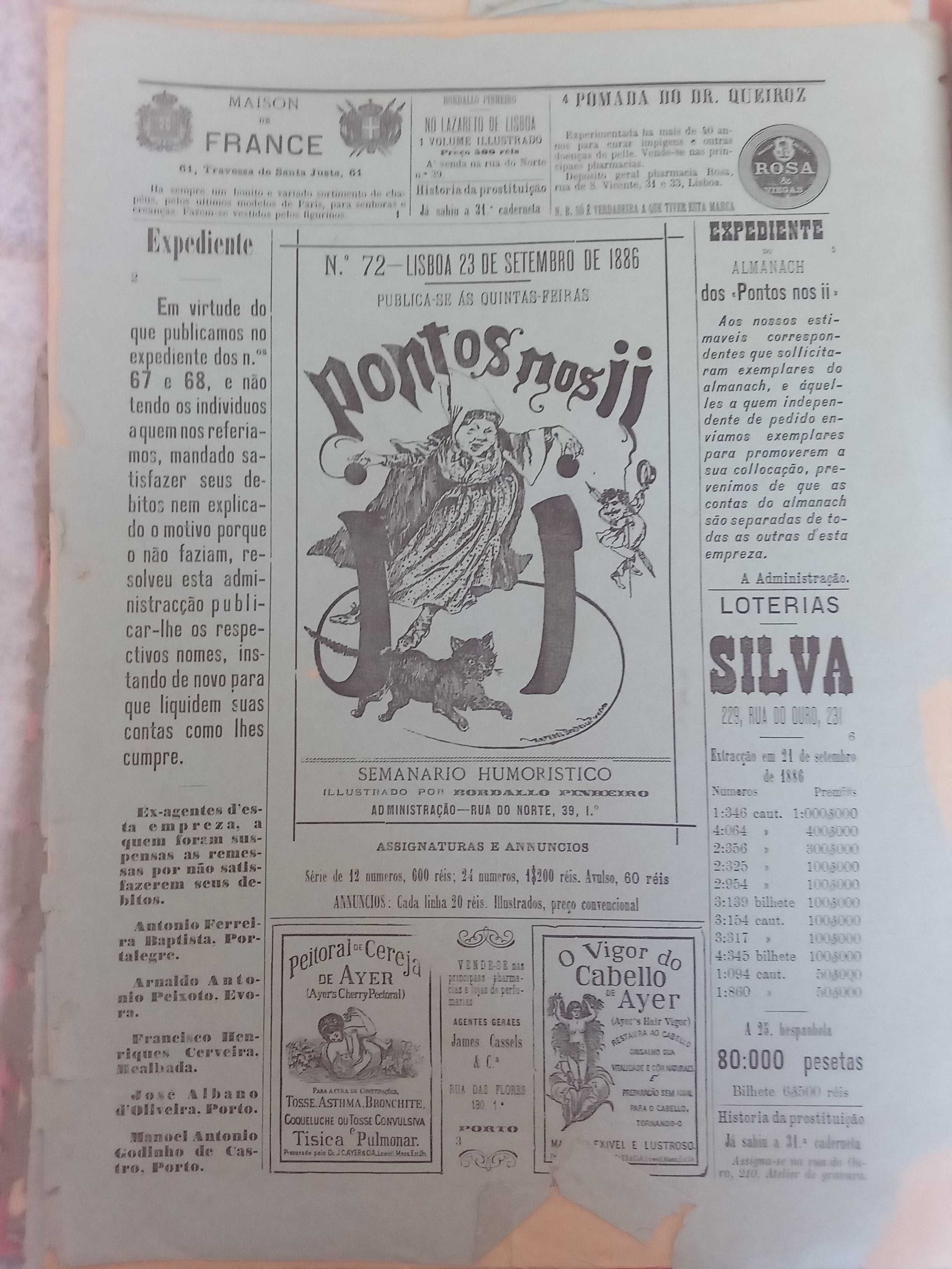 Publicações Portuguesas raras 1901 e 1885 Pontos nos ii,s