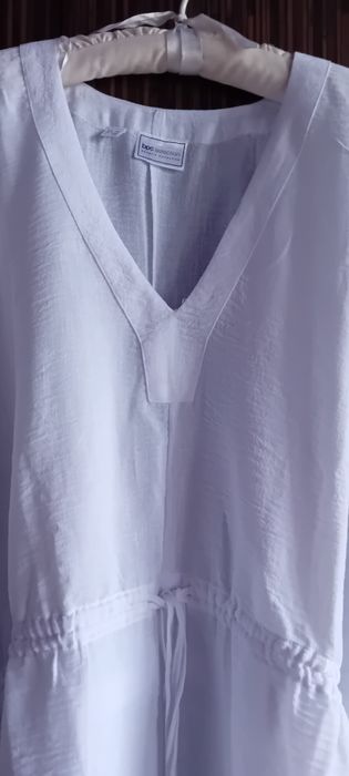 Tunika plażowa śnieżnobiała 50-54