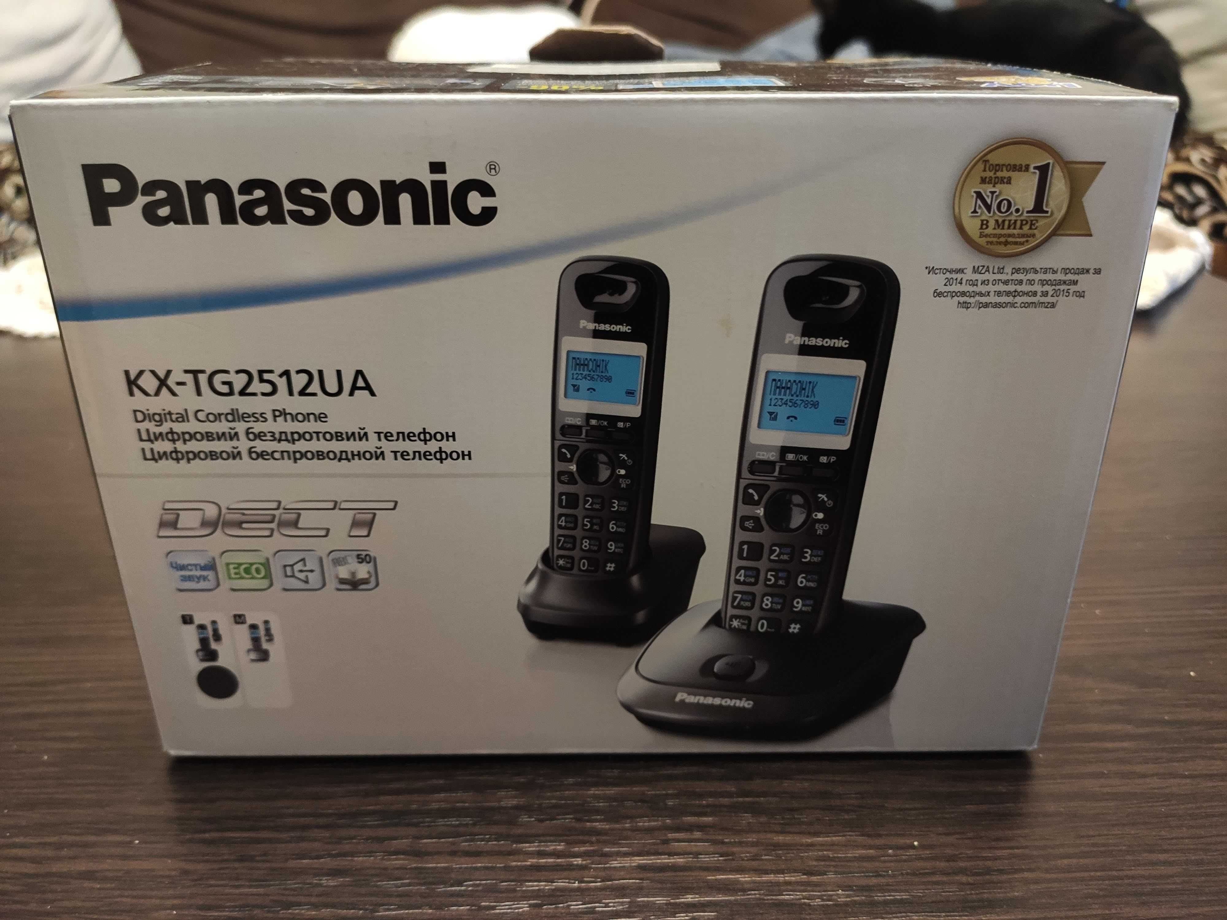 Телефон бездротовий Panasonic KX-TG 2512 UA