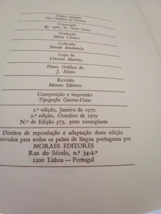 Livro Os filhos de Sanchez de Oscar Lewis