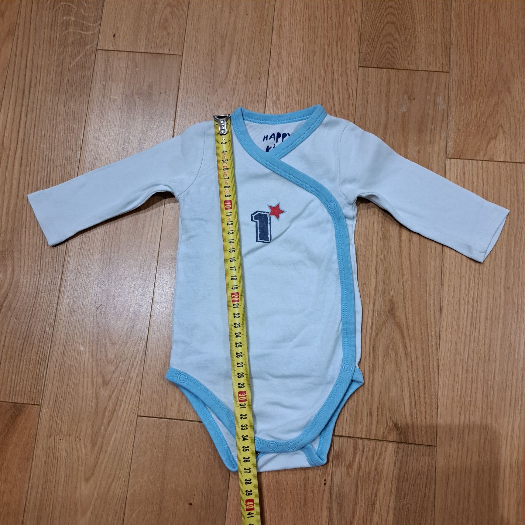 Body kopertowe, 62/68, Tchibo, białe, 1, body z długim rękawem, bawełn