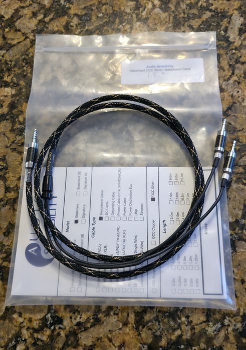 Sensibility Silver Statement bal 4.4mm Furutech Hifiman Focal 1.5m