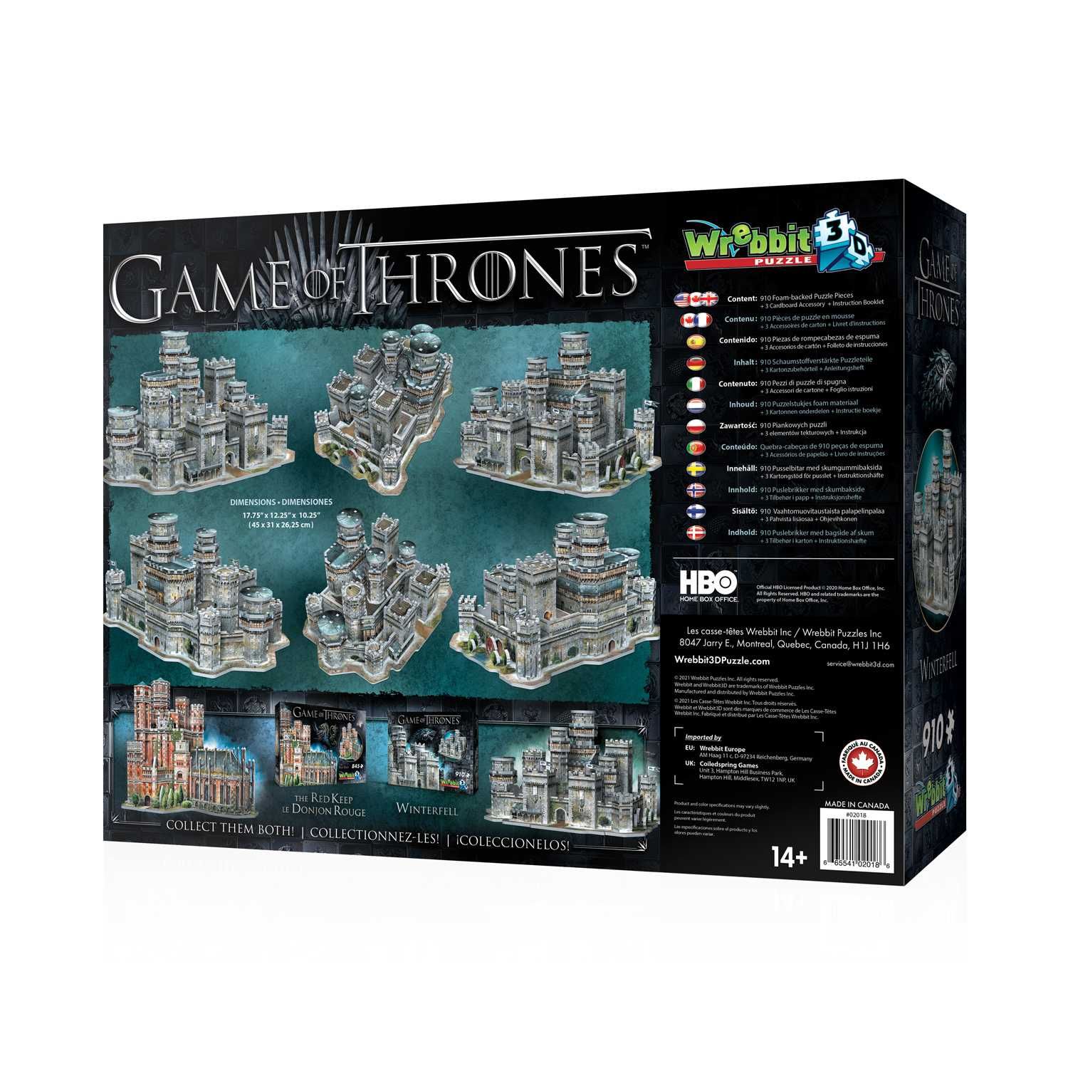 3D Пазл. GAME OF THRONES. Winterfell Castle