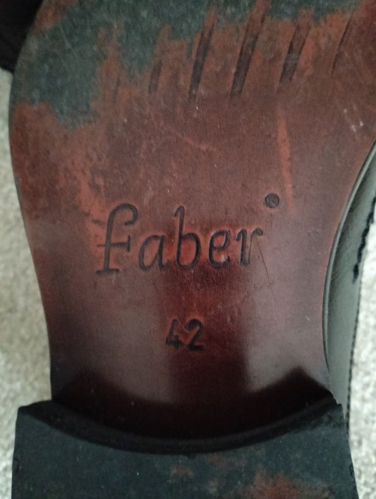 Buty skórzane Faber brązowe rozmiar 42