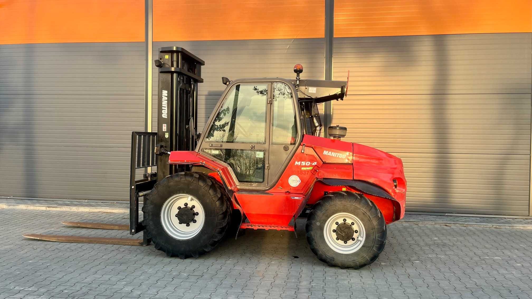 Wynajem wózka widłowego terenowego MANITOU 5 T