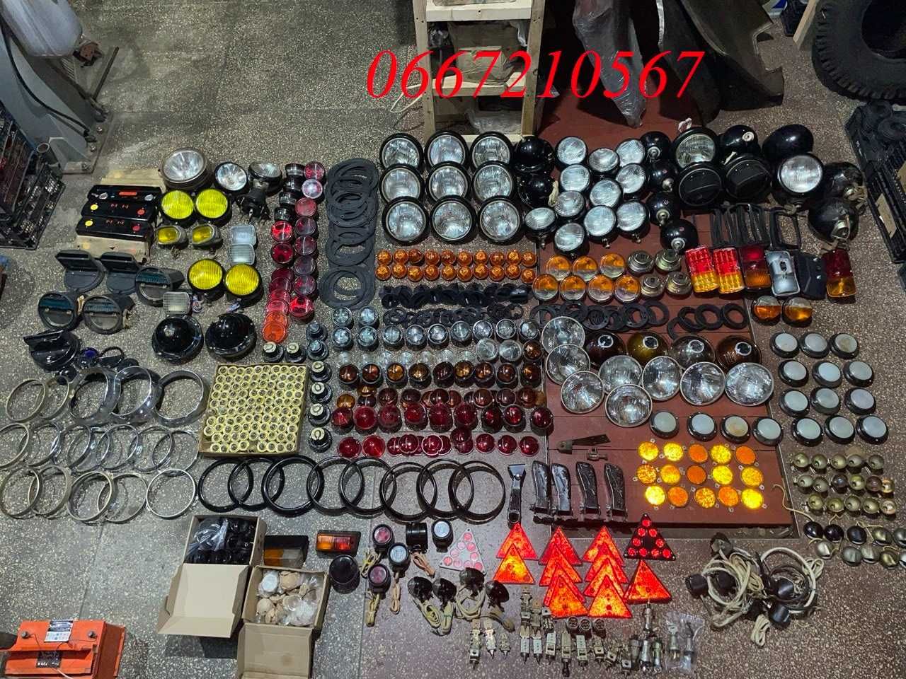 Фонарі, фари, оптика Газ 53, Газ 66, Газ 3307, Газ 52, Зіл, Уаз, Волга