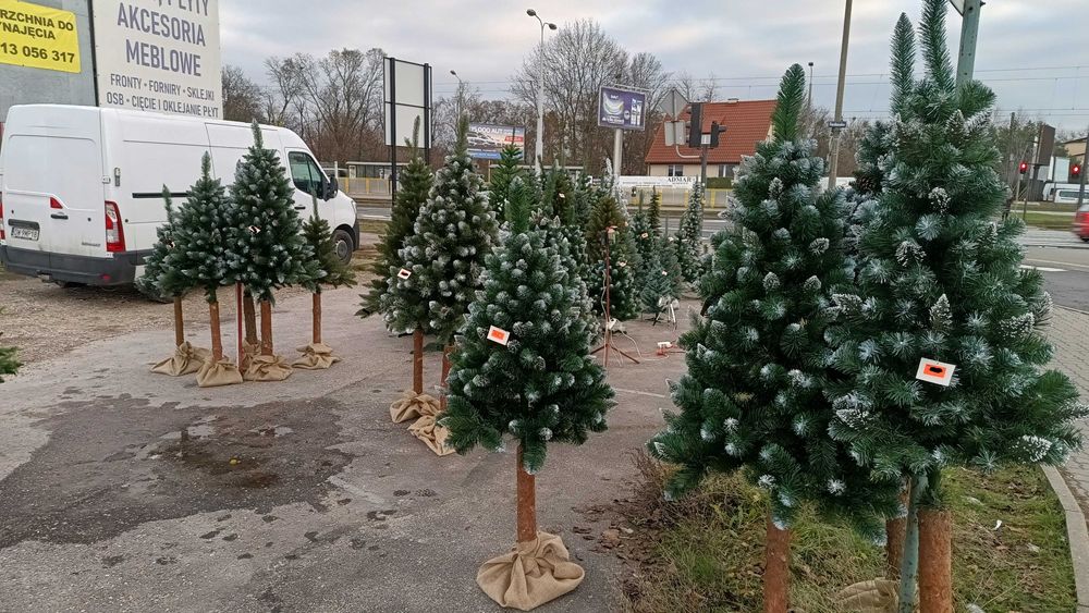 choinka sztuczna 2,2m nowa polski producent stoisko firmowe PROMOCJA