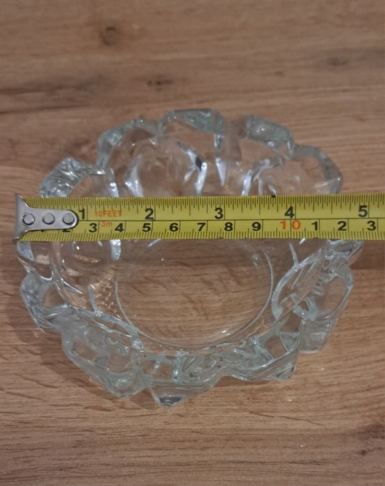 Popielniczka kryształowa PRL