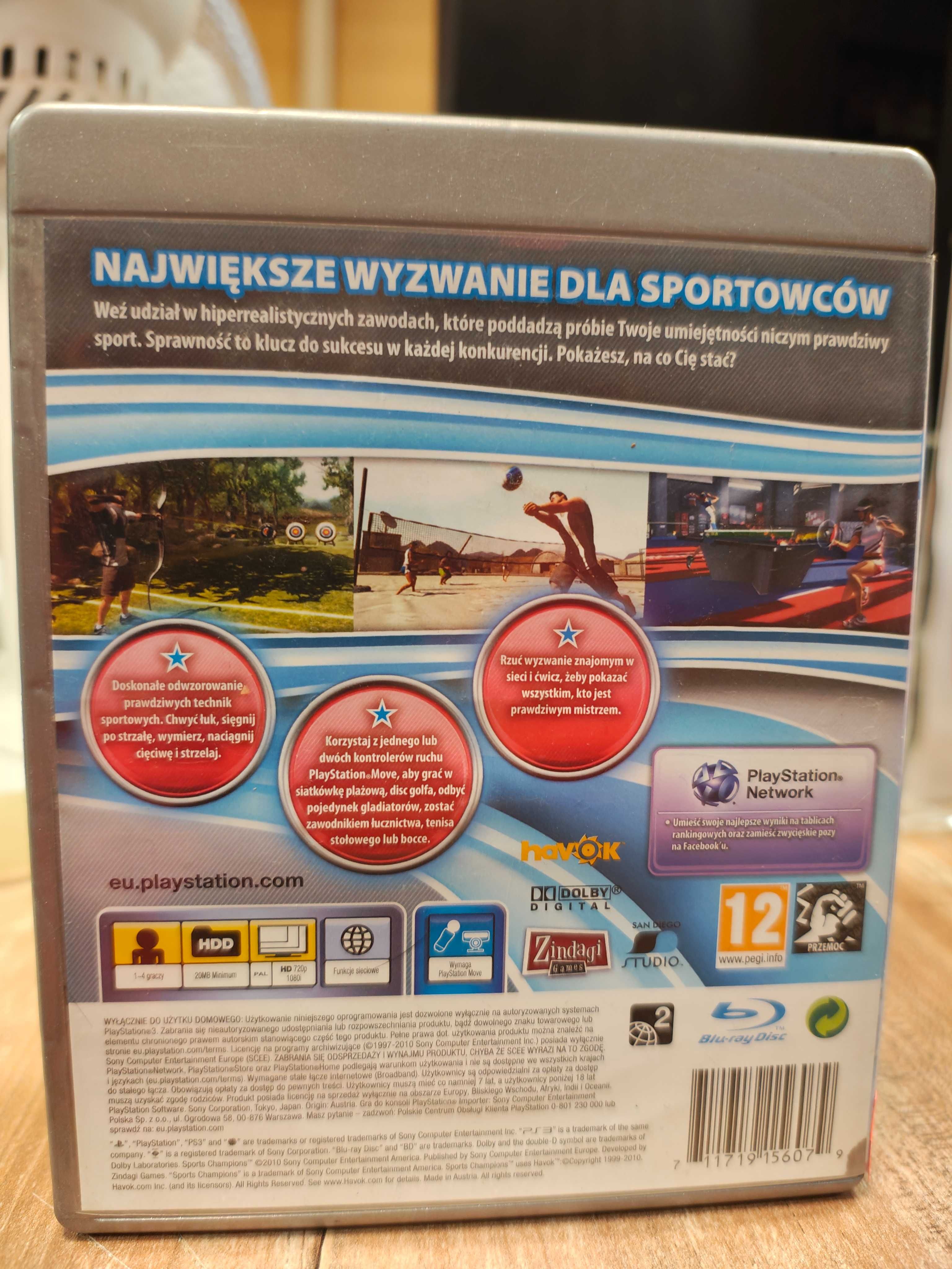 Sports Champions PS3, Sklep Wysyłka Wymiana