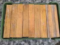 Parkiet dębowy 40 letni z demontażu 35/30cm x 6cm x 2,1cm ponad 90m2