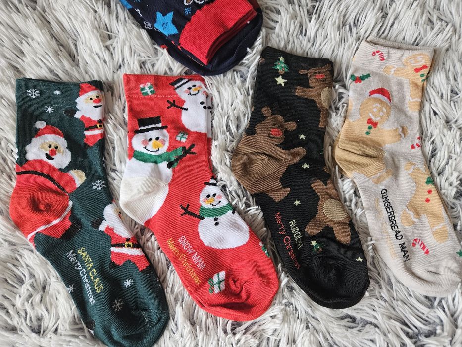 Новогодние женские носочки