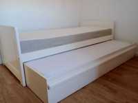 camas solteiro  1 + 1 gavetão - madeira maciça