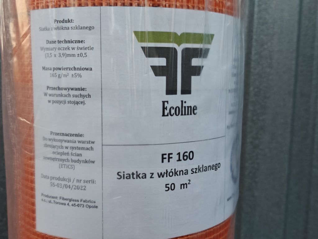 Siatka fiberglass 165g/M2 50m2