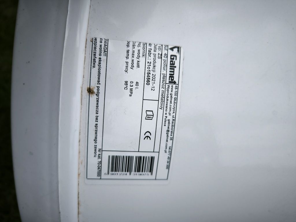 Bufor Galmet zbiornik 40l