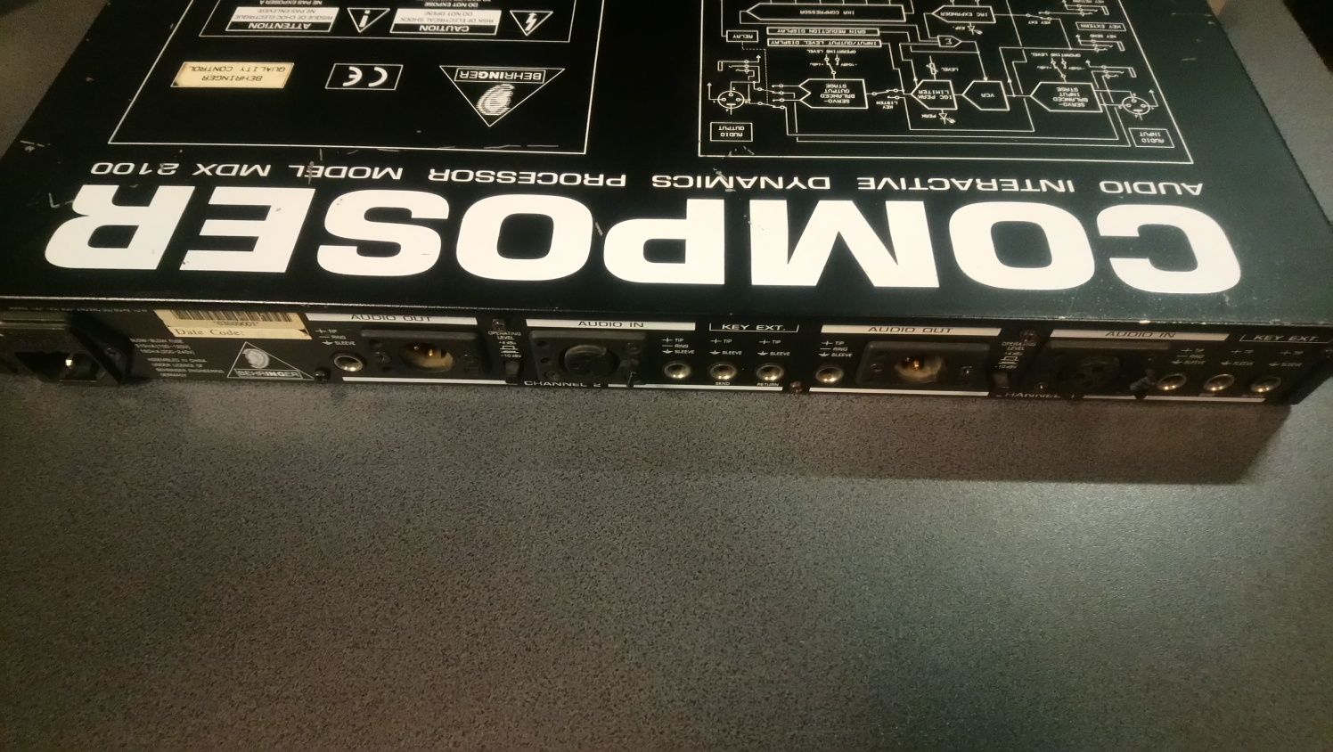 Behringer mdx 2100 composer kompresor limiter dźwięku studio studyjny