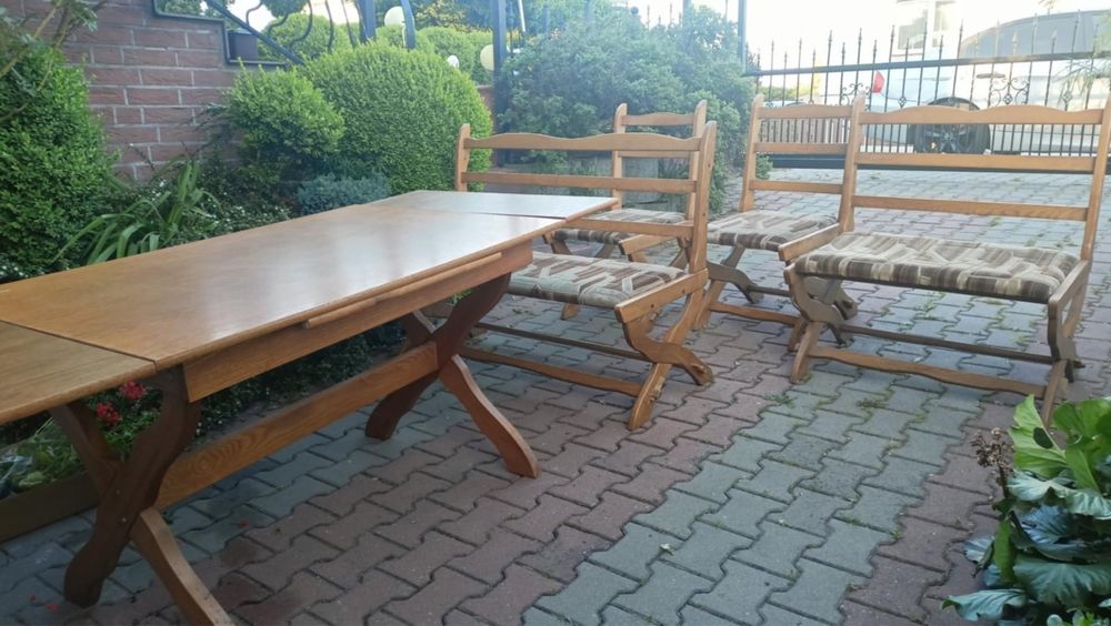 Zestaw mebli do kuchni krzesła stół drewniany krzesło kuchenne meble