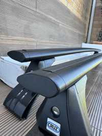 Barras de tejadilho Cruz Airo Dark T + suportes (fixações) BMW