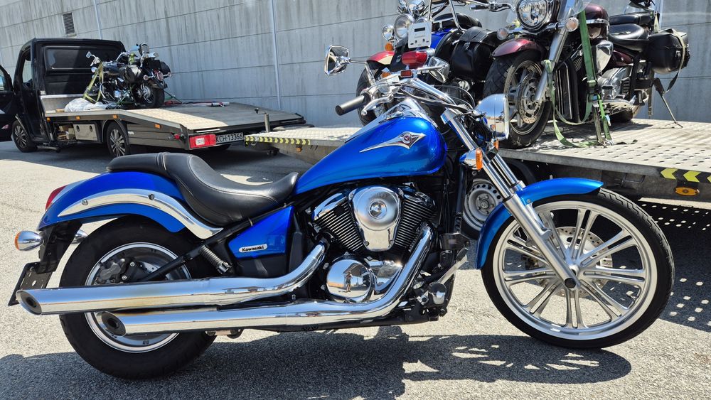 4000 km kawasaki vulcan 900 wtrysk stan nowy vance hines l