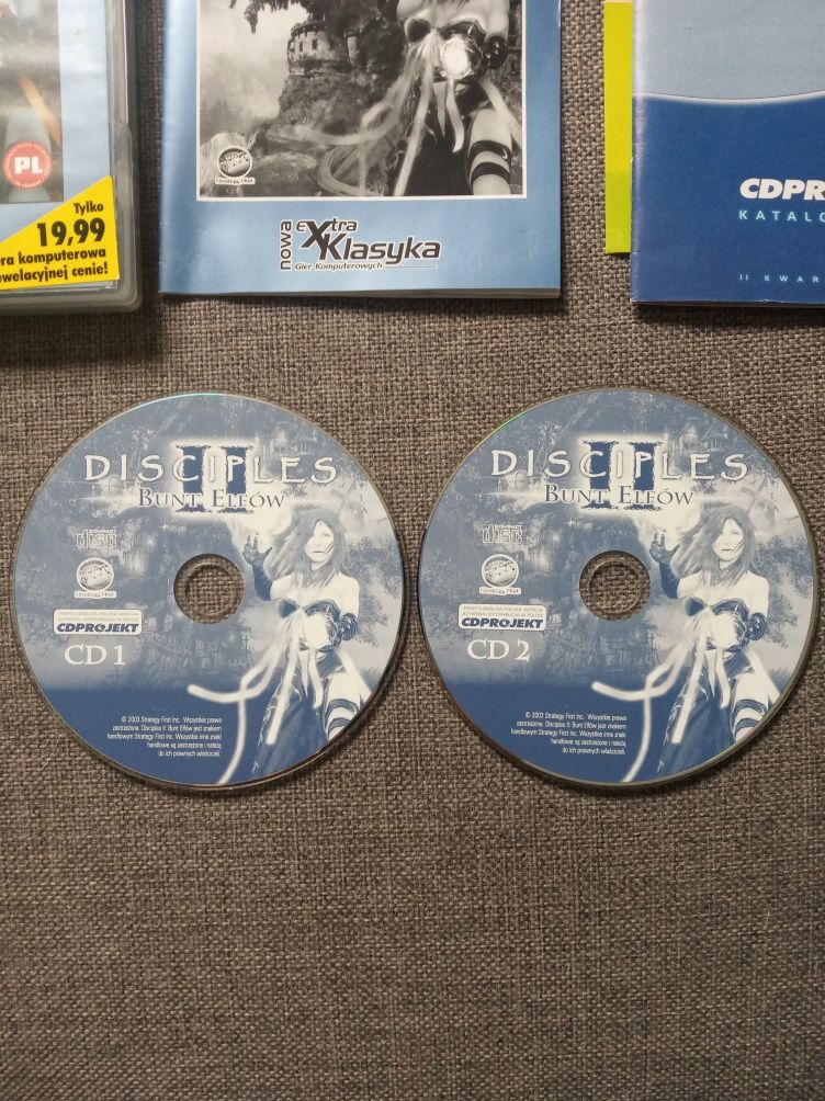Gra Disciples II Bunt Elfów Extra klasyka CD Projekt  DVD PC