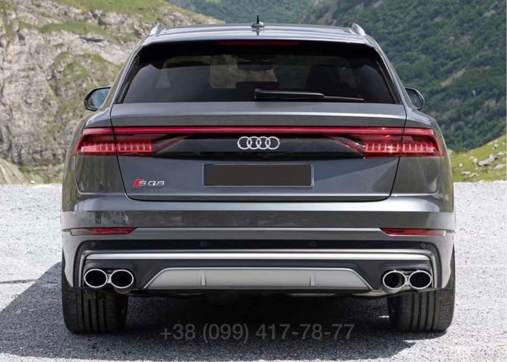 Диффузор бампера SQ8 Q8 AUDI Q8 4M 2018+ Насадки Дифузор Накладка