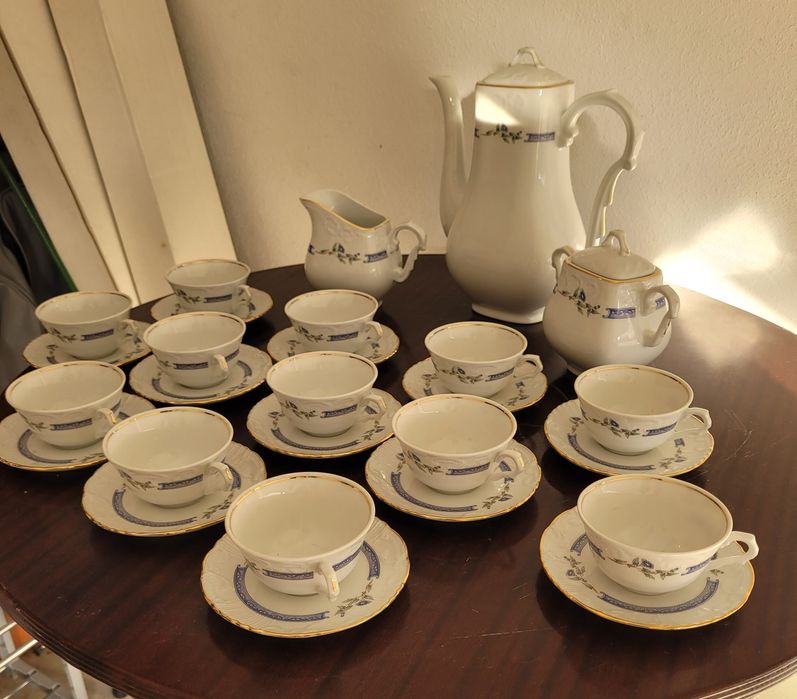 Conjunto de Café Completo  Vista Alegre Nunca Usado